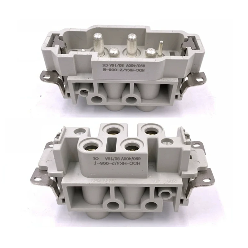 Złącze o dużej wytrzymałości 80A 4+2-pinowe